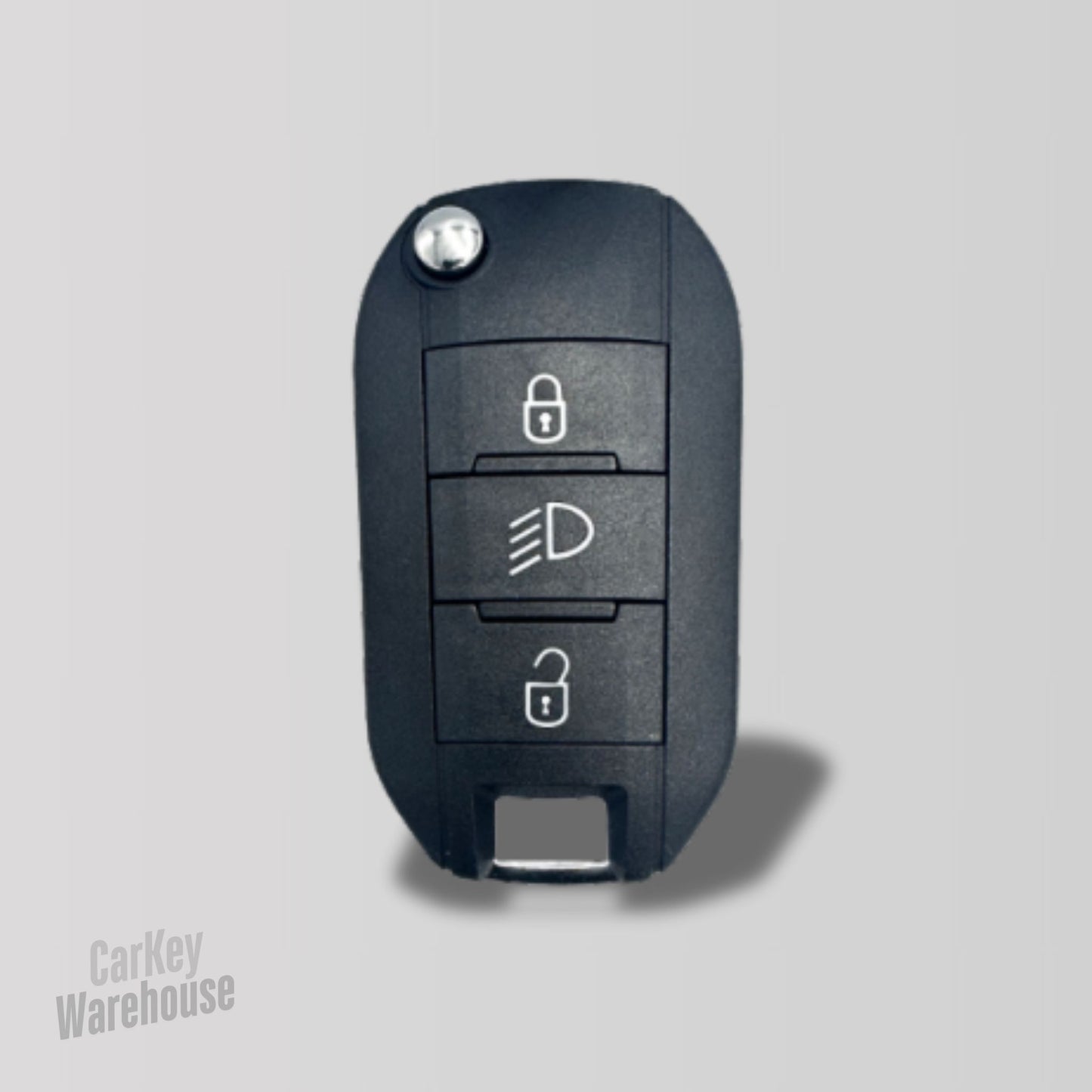 Peugeot / Citroen 3 Button Flip Remote ID4A with Headlight CKWRK0203