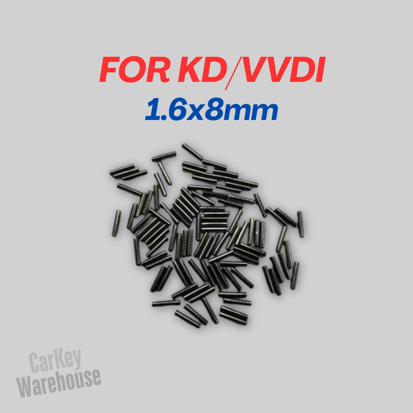 100Pcs 1.6x8MM Pins for KD VVDI Remotes - CKWPIN100