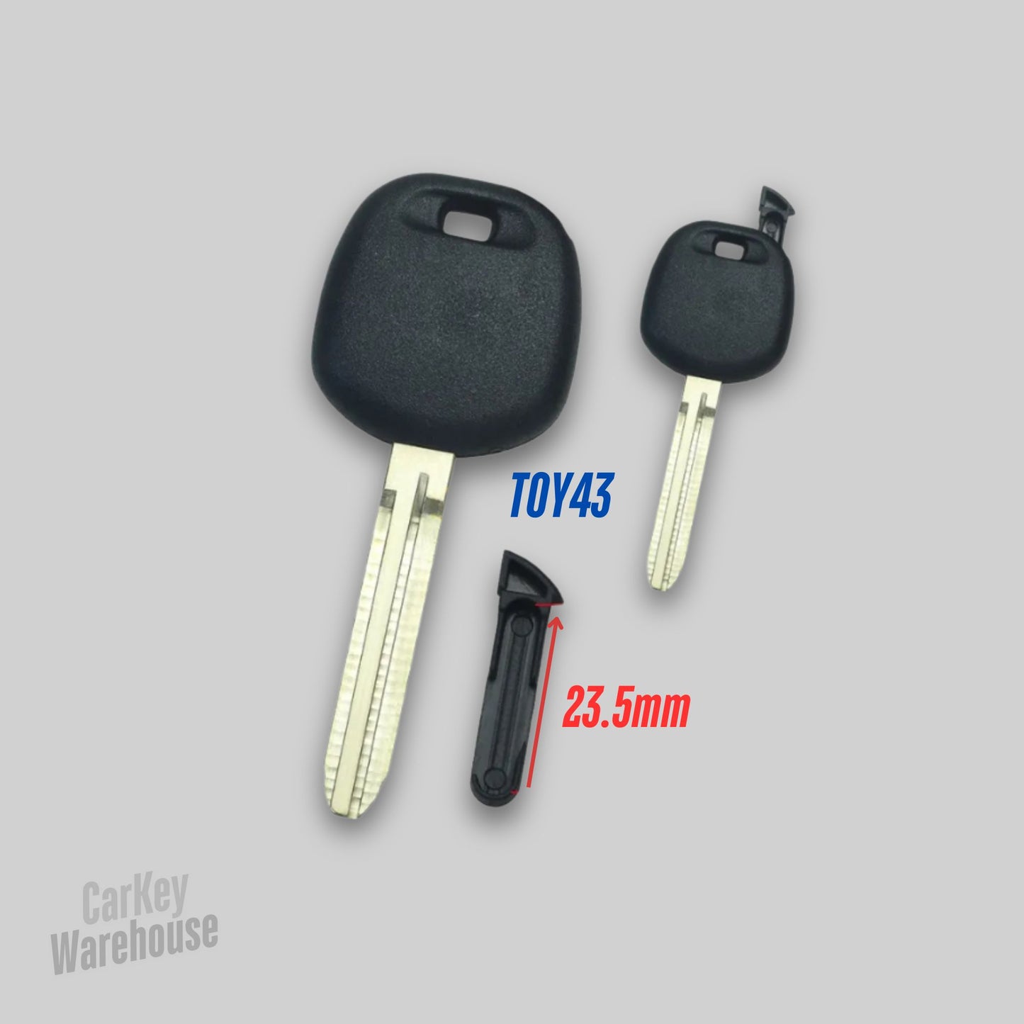 TOYOTA TOY43 GTL shell Toyota transponder key blank