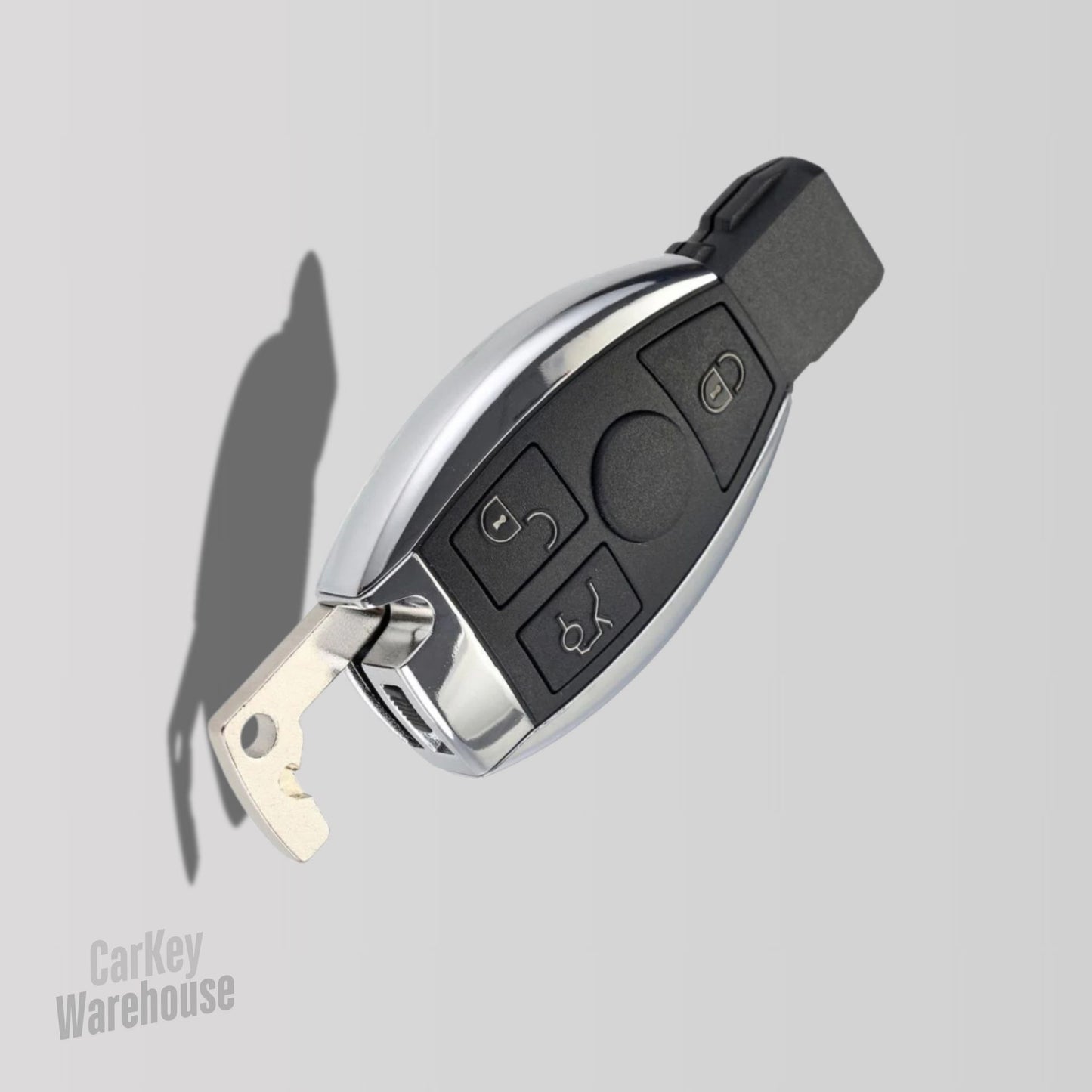 Mercedes-Benz 3 Button Chrome Remote HU64