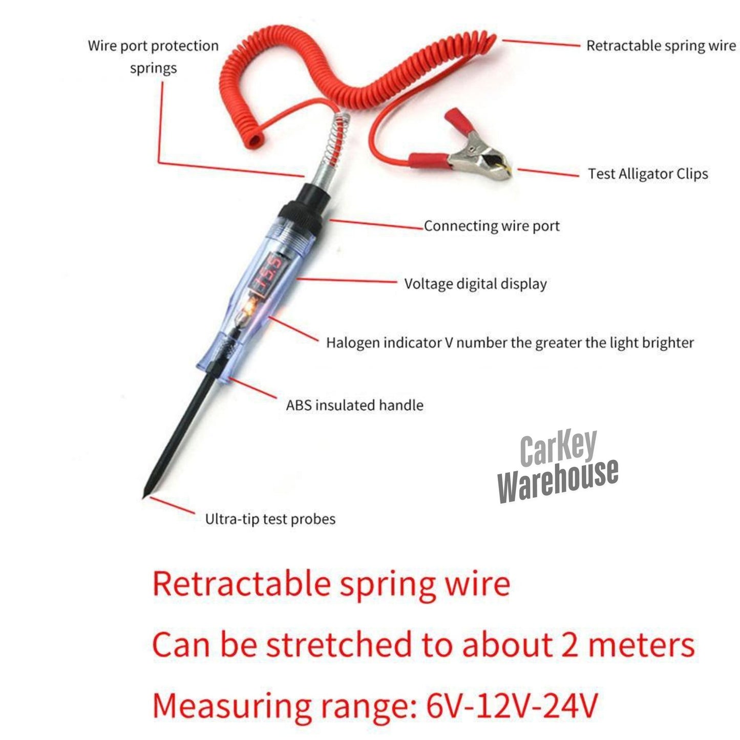 Circuit Tester 6V 12V Diagnostic Probe